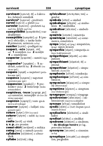 Francoščina slovarček
