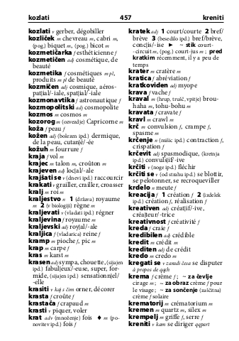 Francoščina slovarček