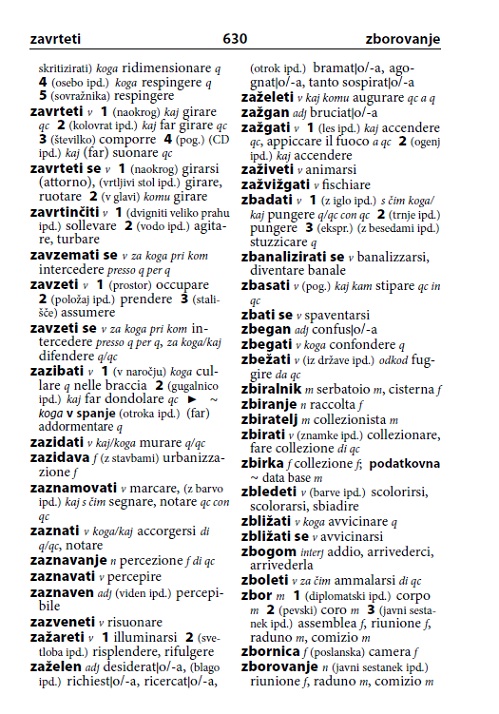 Italijanščina slovarček