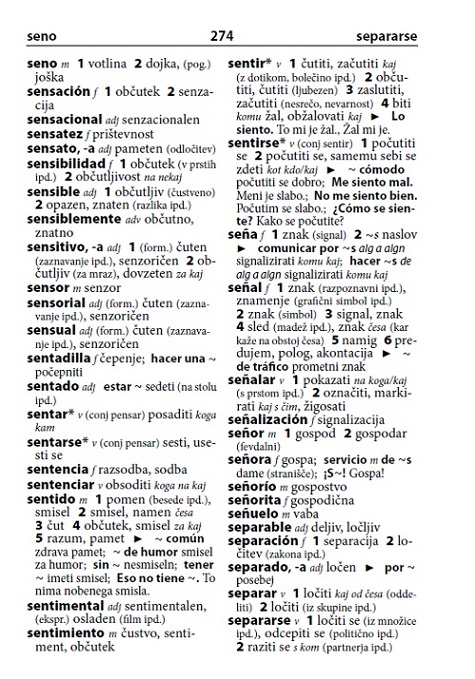 Španščina – slovarček
