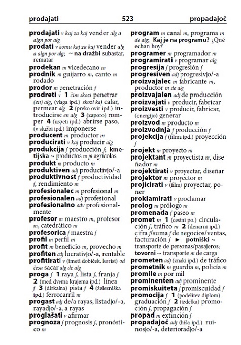 Španščina slovarček