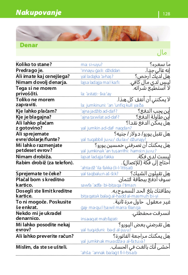Arabščina - priročnik za konverzacijo